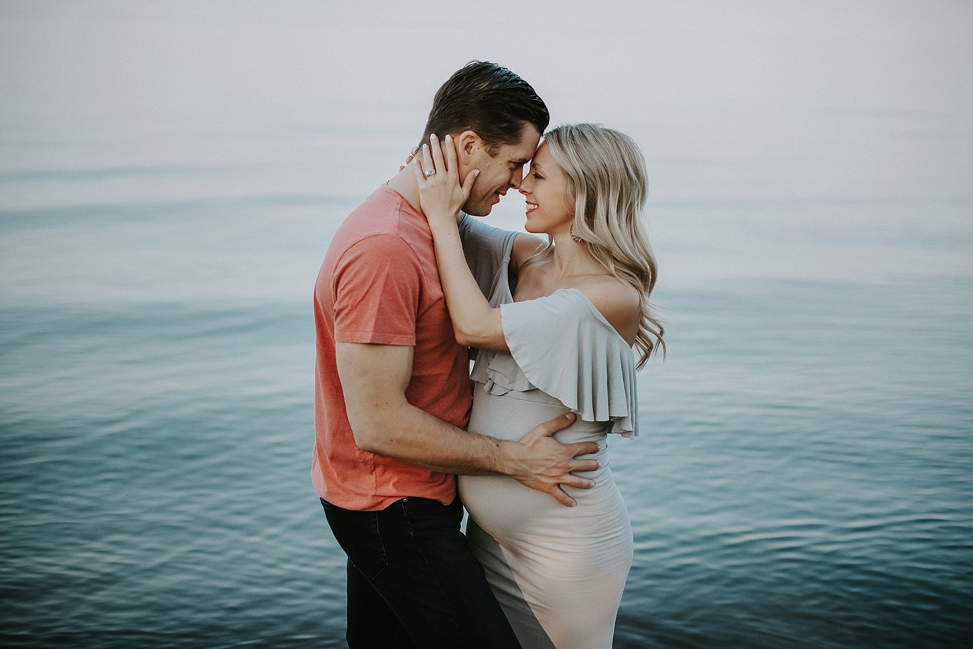 water maternity couple poses, maternity pictures with dog, Maryland Maternity Photography, Organic Maternity Pictures, Couple maternity, Maternity pictures with a dog