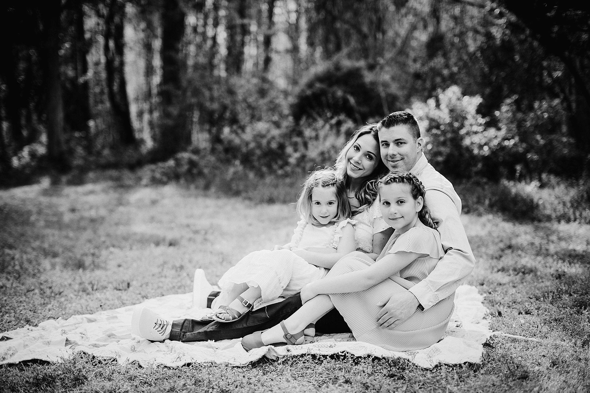 sitting family poses, intimate family pictures, Washington DC Family Photography, Family of 4 Pictures, Sisters, Couple Pictures, Summer and Spring Family Pictures